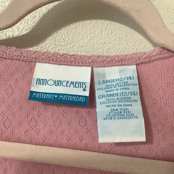 Announcements Coquette Cottagecore Feminine Pink Sequin Milkmaid Blouse Large - Picture 9 of 12